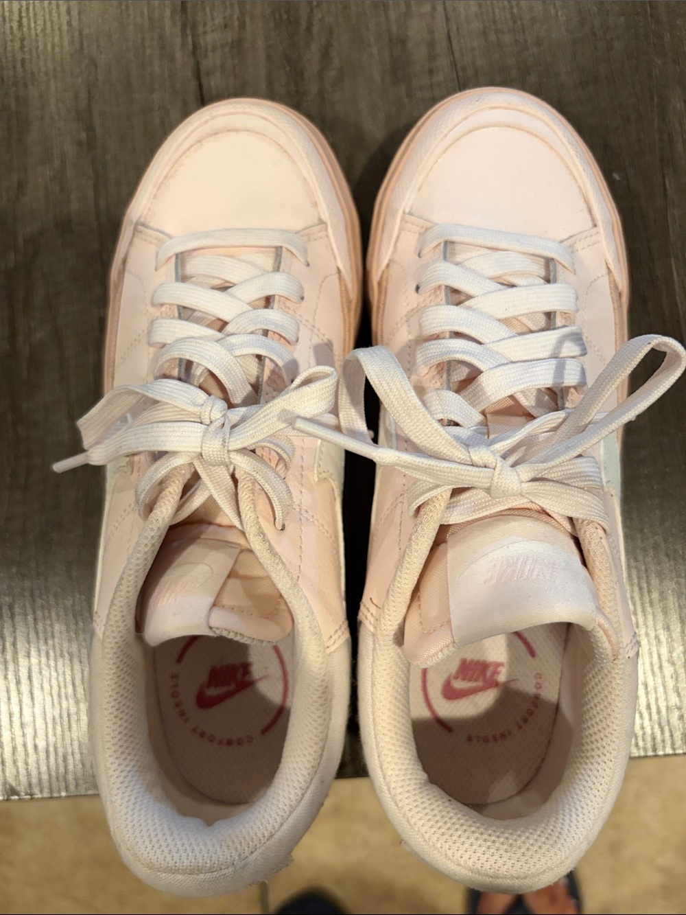 Nike Women’s Light Pink Lace-Up Sneakers